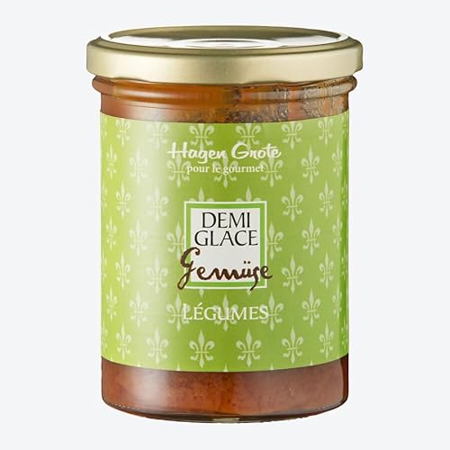 Hagen Grote Gemüse Demi Glace, 400 g Glas, hocharomatische, konzentrierte Grundsauce, auch für Suppen oder Ragout, rein natürlich, sehr ergiebig von Hagen Grote