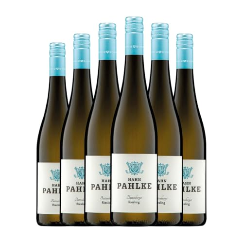 Hahn Pahlke Battenberger Riesling Trocken Ortswein 75 cl Sin Alcohol Weißwein (Karton mit 6 Flaschen von 75 cl) von Hahn-Pahlke