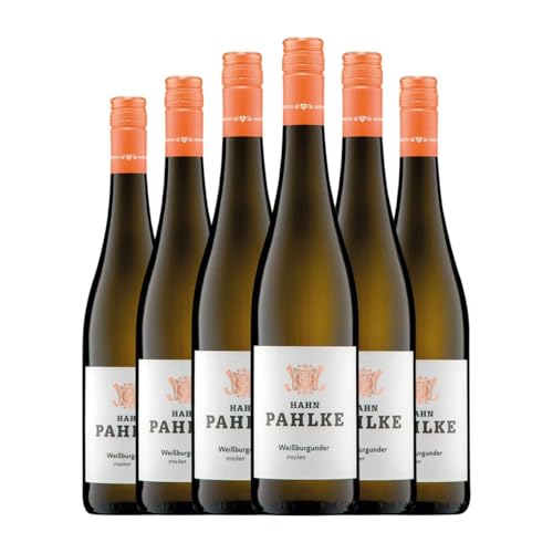 Hahn Pahlke Weißburgunder Trocken Gutswein 75 cl Sin Alcohol Weißwein (Karton mit 6 Flaschen von 75 cl) von Hahn-Pahlke