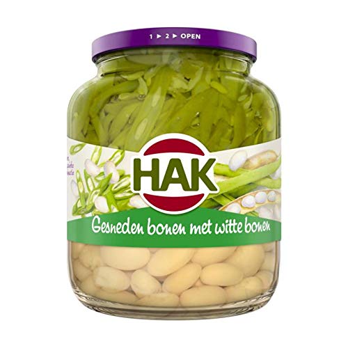 Hak Gesneden Bonen Witte Bonen Geschnittene Bohnen mit weißen Bohnen 685G von Hak