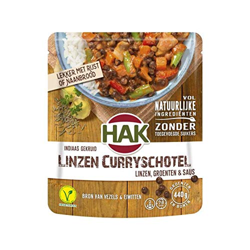 Hak Linzencurry Schotel Linsen-Curry-Gericht 550G von Hak