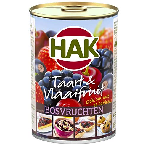 Hak Taart & Vlaaifruit Bosvruchten Kuchen & Obstkuchen Waldfrüchte 425G von Hak