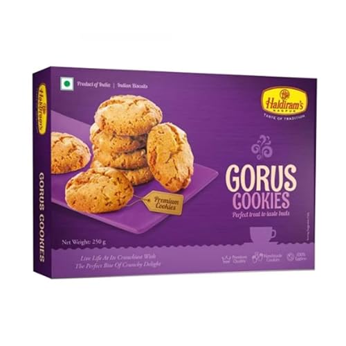 Haldirams Cookies (250g) - Probiere den beliebten indischen Snack! (Gorus) von Haldiram's Delhi