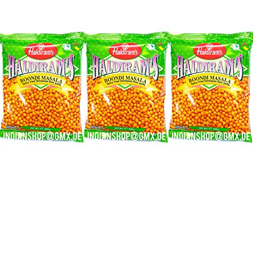 3x Haldiram´s Boondi Masala 200g - Indische Knabbereien von Haldiram´s