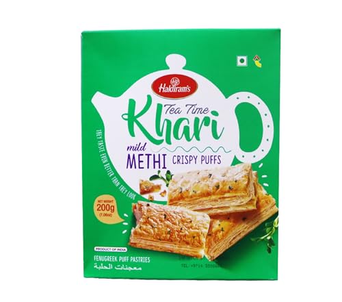 Haldiram - 200g / Tea Time Khari Mild Methi Crispy Puffs von Haldiram's