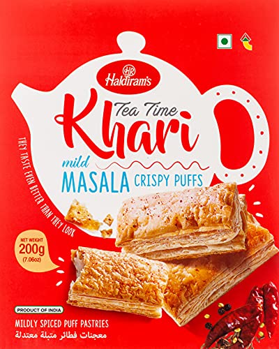 Haldiram - 200g Masala Crispy Puffs / Tea Time Khari Masala Crispy Puffs mild von Haldiram's