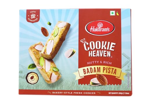 Haldiram's Cookie Heaven Badam Pistazie-Kekse (200g) von Haldiram's