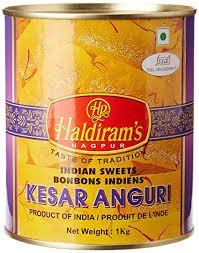 Haldiram's Kesar Anguri 1kg - Indische Süßigkeit mit Safran von Haldiram's