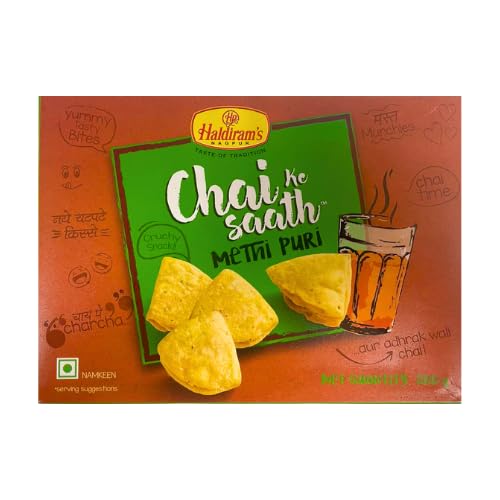 Haldiram's Methi Puri 200g - Knusprige Indische Snacks von Haldiram's Delhi