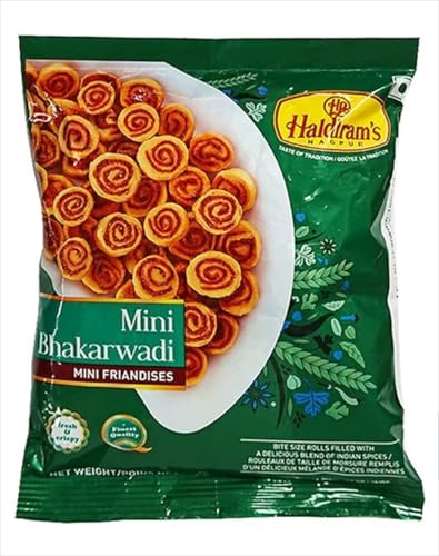 Haldiram's Mini Bhakarwadi (150g) - Knuspriger Snack aus Indien von Haldiram's