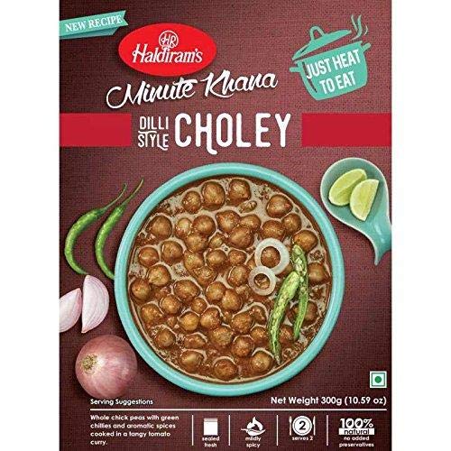 Haldiram's Minute Khana Dilli Style Choley, 300 g, 3 Stück von Haldiram's