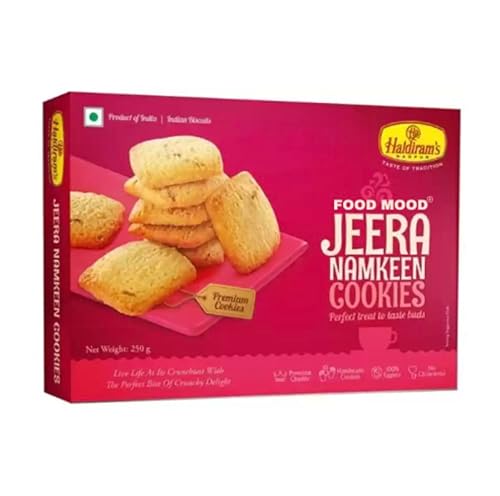 Haldirams Cookies (250g) - Probiere den beliebten indischen Snack! (Jeera Namkeen) von Haldiram's Delhi