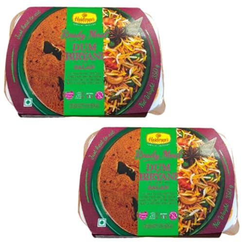 Haldirams authentische indische Küche: Gourmet-Fertiggerichte (2er-Set) (Dum Biryani With Salan) von Haldiram's Delhi