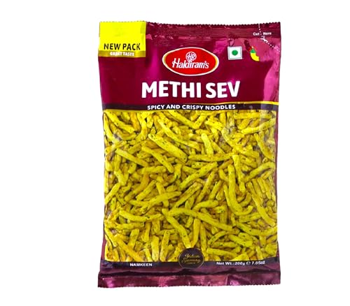 Haldirams Methi Sev, 1er Pack (1 x 200 g) von Haldirams