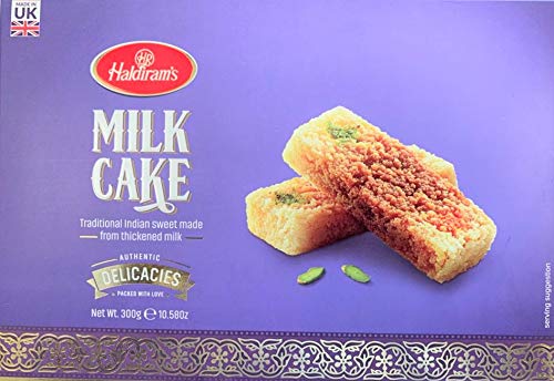 Haldirams Milchkuchen, 300 g, beliebte indische Süßigkeiten für jeden Anlass, reichhaltiges Geschmack/Dessert/Süßigkeiten-Geschenk/Festival/Feiern von Haldirams