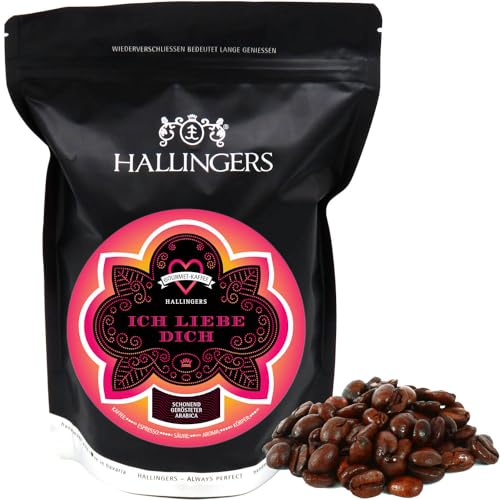 Hallingers No. Love Pink - Gourmet-Kaffee, schonend langzeit-geröstet (Bag) - Adventskalender Neuheiten & Adventskalender befüllen | Neues Zuhause Jahrestag Freundschaft Genesung von Hallingers Genuss Manufaktur