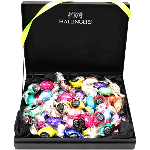 Hallingers Easter Box - green - Ostergeschenke als Osterkörbchen zu Ostern, 60 Pralinen Ostereier & Geschenkbox (Set) - Adventskalender Neuheiten & Adventskalender befüllen | Glückwunsch Freundschaft von Hallingers Genuss Manufaktur