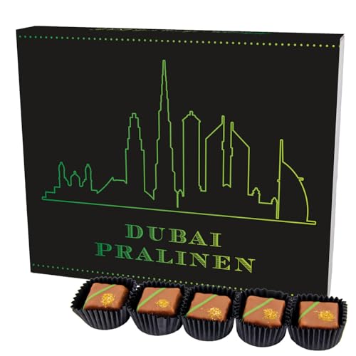 Hallingers Dubai Pralinen XL - Manufaktur Dubai Pralinen Geschenk handmade ohne Alkohol aus Edelkakao feinste Dubai Schokolade (Box) - Adventskalender Neuheiten & Adventskalender befüllen | Geburtstag von Hallingers Genuss Manufaktur