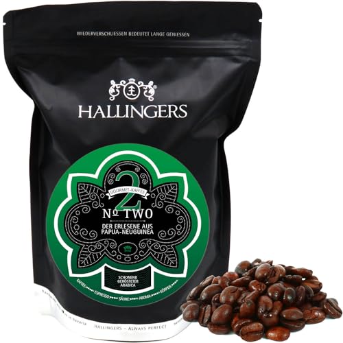 Hallingers No. Two - Gourmet-Kaffee aus Papua-Neuguinea, schonend langzeit-geröstet (Bag) - Ostergeschenke Osterkörbchen Ostereier & als Osterdeko | Geburtstag Glückwunsch Neues Zuhause Jahrestag Gene von Hallingers Genuss Manufaktur