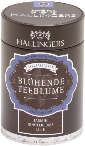 Hallingers Spezial Blühende Teeblume 80g, 1er Pack (1 x 80 g) von Hallingers Genuss Manufaktur