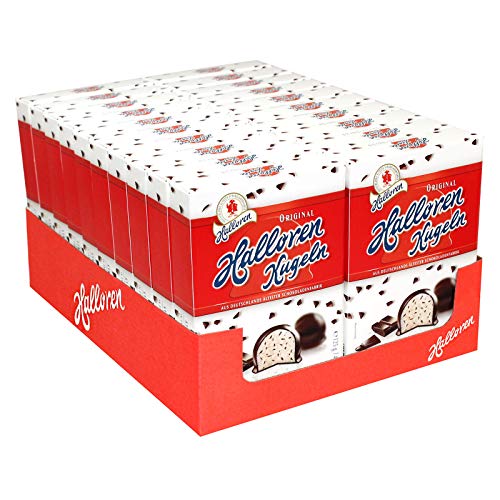 20er Pack Original Halloren Kugeln Stracciatella (20 x 125 g) Hallorenkugeln Halloren Schokolade von Halloren Schokoladenfabrik AG