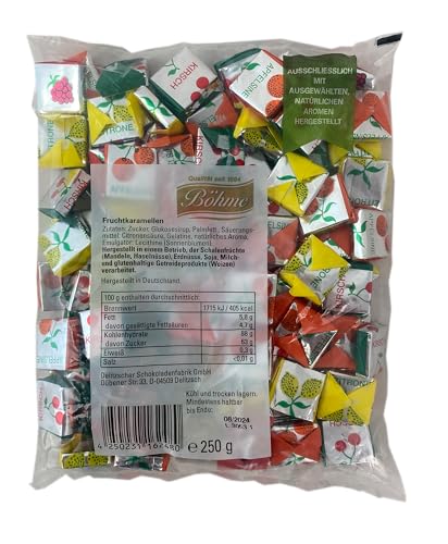 Fruchtkaramellen Böhme 250g - Frukas von Halloren