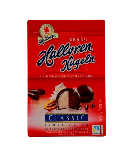 Halloren Kugeln Sahne-Cacao, 20er Pack (20x 125 g Packung) von Halloren