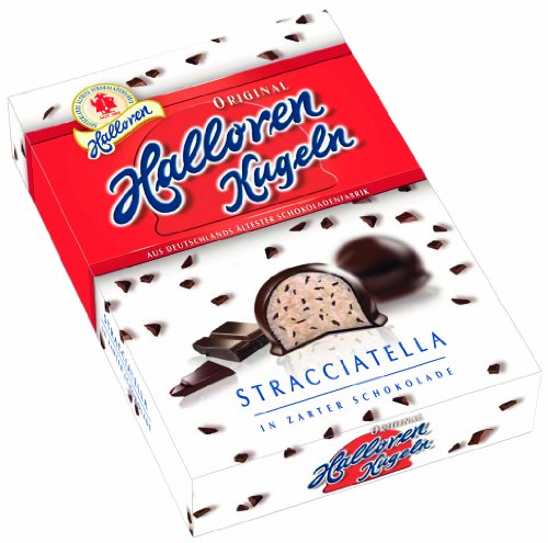 Halloren Original Halloren Kugeln Stracciatella, 4er Pack (4 x 125 g) von Halloren