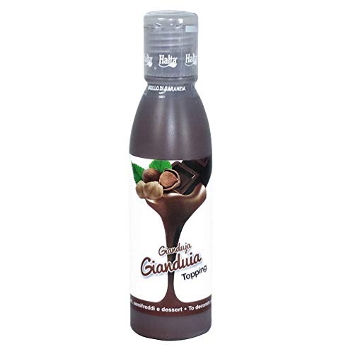 Halta Mini Topping Gianduia sauce Gianduja 180 g für Desserts, Kuchen, Eis von Halta