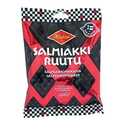 HALVA SALMIAKKI Ruutu (große Salmiakrauten), 170g von Halva