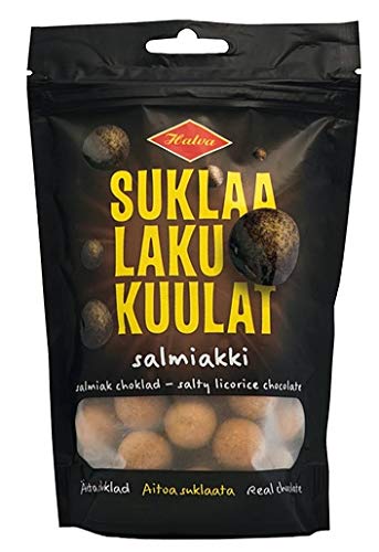 Halva SuklaaLakuKuulat Salmiakki Lakritze 1 Pack of 140g von Halva