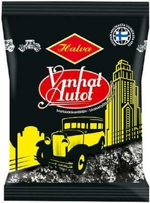 Halva Vanhat Autot Salmiakki Lakritze 1 Pack of 160g von Halva