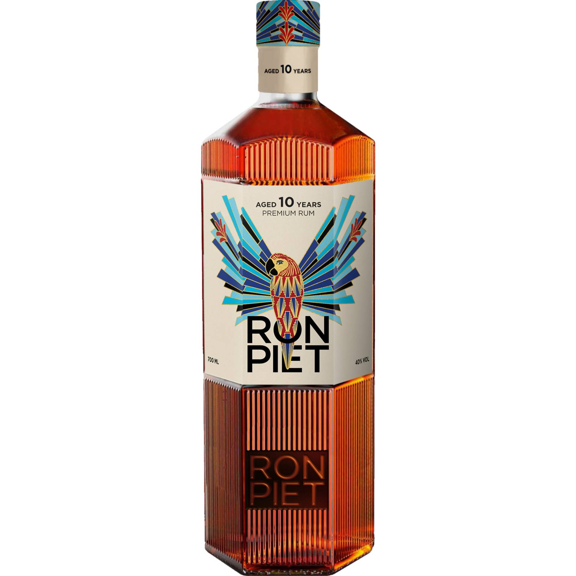 Ron Piet 10 Years Old Rum, Panama, 0,7 L, 40% Vol., Spirituosen von Hamburg Distilling Company HDC GmbH, Hammer Deich 70, 20537 Hamburg