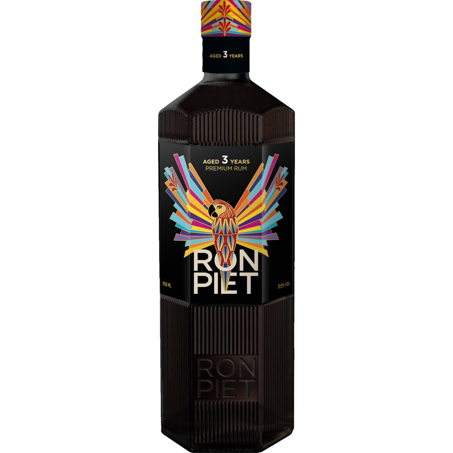 Ron Piet 3 Years Old Rum, Panama, 0,7 L, 37,5% Vol., Spirituosen von Hamburg Distilling Company HDC GmbH, Hammer Deich 70, 20537 Hamburg