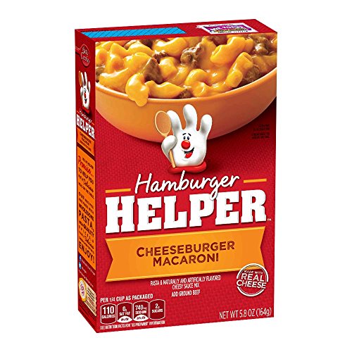 Hamburger Helper Cheeseburger Macaroni, 1er Pack (1 x 164 g) von Betty Crocker