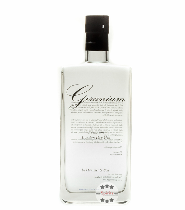 Geranium Premium London Dry Gin (44 % vol., 0,7 Liter) von Hammer & Son
