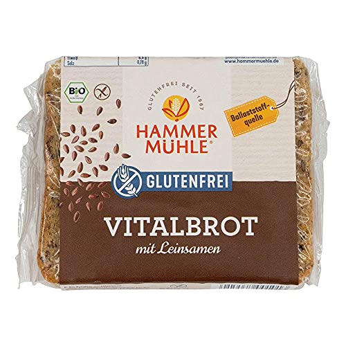 Hammermühle Bio Vitalbrot mit Leinsamen 250g, 6er Pack von Hammermühle