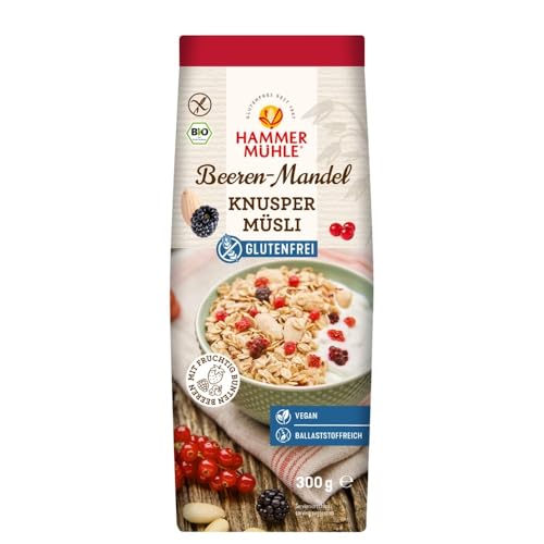 Hammermühle Knusper Müsli, Beeren-Mandel, glutenfrei, 300g von Hammermühle