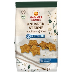 Knuspersterne mit Butter & Zimt, glutenfrei von Hammermühle