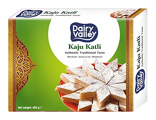 Dairy Valley Kaju Katli (Barfi) Indische Süßigkeit - 300G von Hamper House