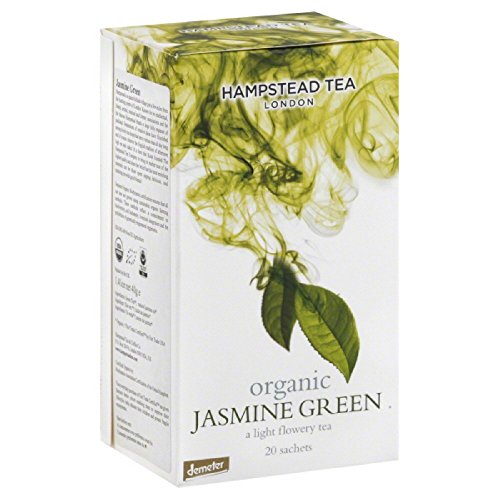 4 x 20 Sachets - Hampstead Tea London Dreamy Jasmine Green Organic Green Tea von Hampstead Tea