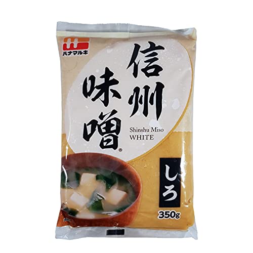 [ 350g ] HANAMARUKI Sinsyu Miso Shiro Sojabohnenpaste HELL / Shinshu Miso WHITE von Hanamaruki