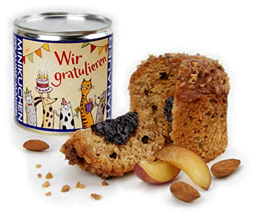 Hanauer Minikuchen Pflaume-Mandel "Wir gratulieren", 1er Pack (1 x 170 g) von Hanauer