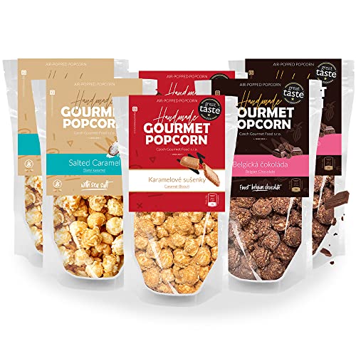 Handmade Gourmet Popcorn 6er Set Knuspriges Karamell Popcorn von BFYSYO