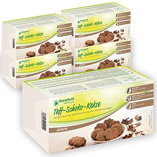 Glutenfreie Teff-Schoko-Kekse | 5 * 125g | Hanneforth von Hanneforth