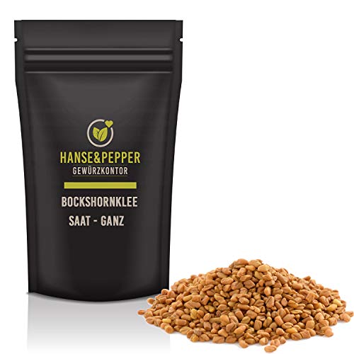 100g Bockshornklee Saat ganze Körner Bockshornkleesamen Gewürz Vegan Gourmet von Hanse&Pepper Gewürzkontor