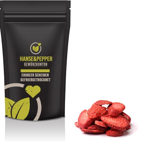 100g Erdbeer Scheiben gefriergetrocknet Erdbeerchips Erdbeer Chips Erdbeerstücke von Hanse&Pepper Gewürzkontor