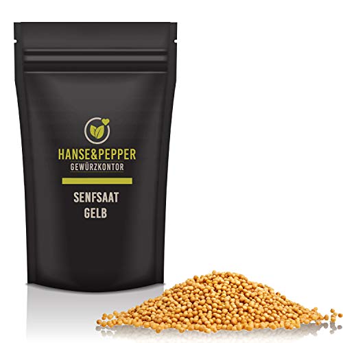 100g Senfsaat gelb Gewürz herzhaft würzig intensiv beste Qualität - Premium Serie von Hanse&Pepper Gewürzkontor