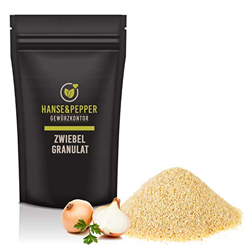 100g Zwiebel Granulat Vegan Zwiebelgranulat Zwiebel getrocknet von Hanse&Pepper Gewürzkontor