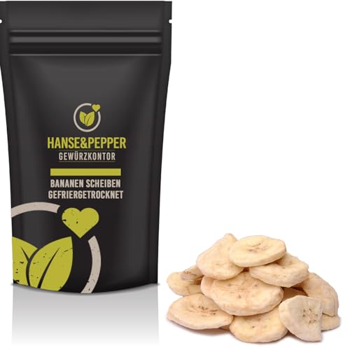 1kg Bananen gefriergetrocknet Bananenchips Bananen Scheiben Bananen Chips von Hanse&Pepper Gewürzkontor